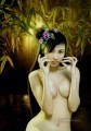 Whistle of Bamboo Leaf Chinese Girl Nude